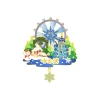 Wholesale of metal relief fridge magnets, tourist attractions, architectural tiles, museums and cultural and creative souvenirs in stock in Harbin Item Picture